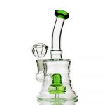 Compact 6 Drum Lines Bong with 14mm Bowl for Smooth Smoking