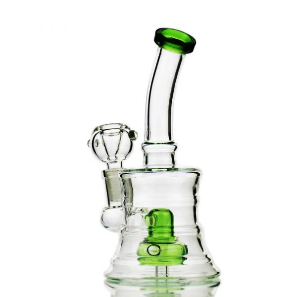 Compact 6 Drum Lines Bong with 14mm Bowl for Smooth Smoking