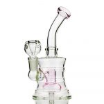 Compact 6 Drum Lines Bong with 14mm Bowl for Smooth Smoking