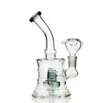 Compact 6 Drum Lines Bong with 14mm Bowl for Smooth Smoking