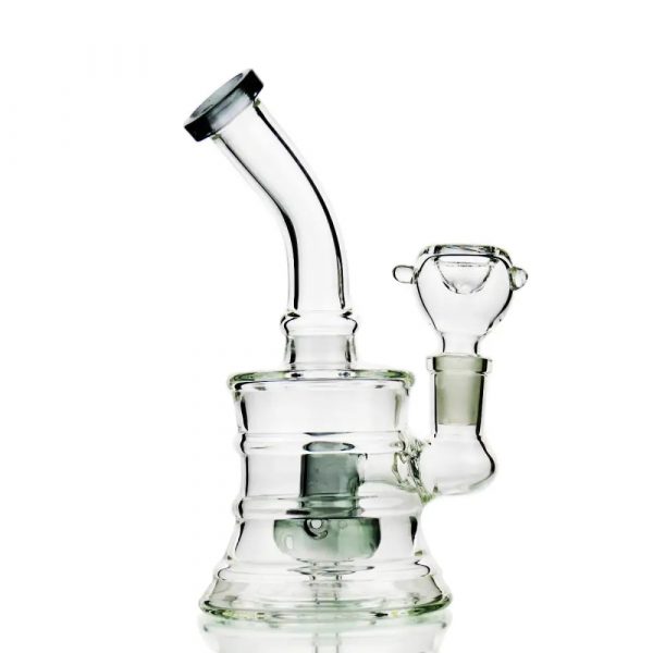 Compact 6 Drum Lines Bong with 14mm Bowl for Smooth Smoking