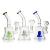 Compact 6 Drum Lines Bong with 14mm Bowl for Smooth Smoking
