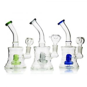 Compact 6 Drum Lines Bong with 14mm Bowl for Smooth Smoking