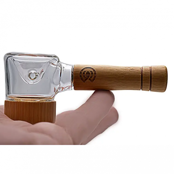 Connect Natural Wood Spoon Pipe for Eco-conscious Collectors