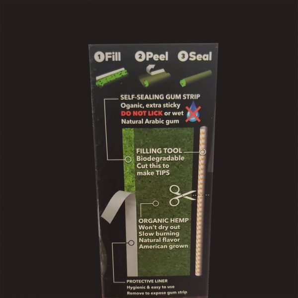 Crop Kingz Organic Hemp Wraps with Self-sealing Gum Strip