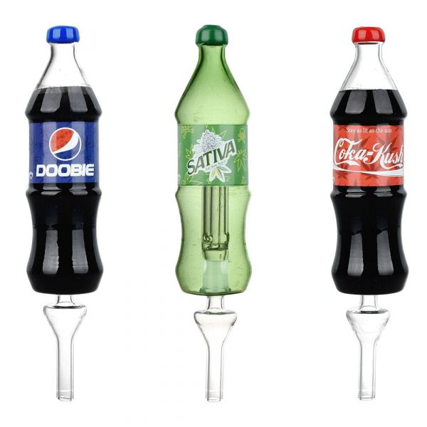 Dabtized Soda Buds Glass Bubbler Dab Straw