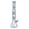 Beaker Base Ice Bong with Double Tree Perc-16 Inch