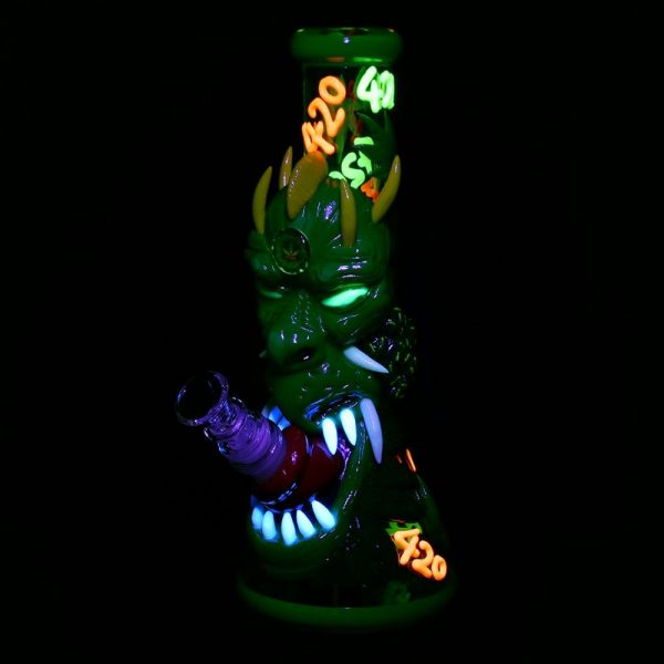 420 Dragon Glow in the Dark Beaker Bong