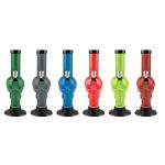 6" Acrylic Skull Design Bong - Colors Vary