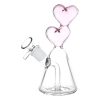 6" Hearts Converge Glass Bong