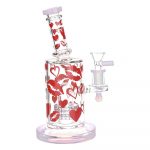 8" Lipstick Kiss Glass Bong