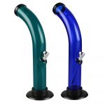 Acrylic Curved Bong - 10" / Colors Vary