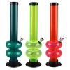 Acrylic Double Bubble Bong - 12" / Colors Vary