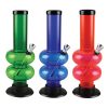 Acrylic Double Bubble Bong - 9" / Colors Vary