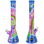 Beach Vibes 420 Painted Glass 18" Beaker Bong