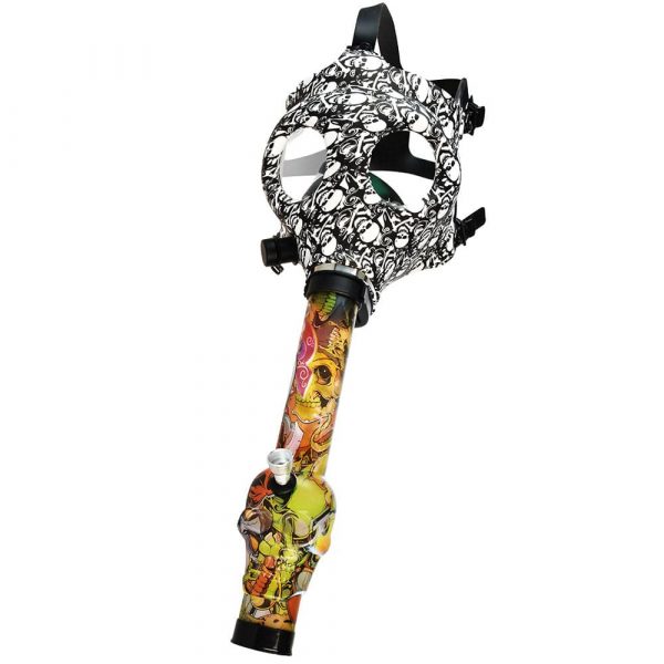 Gas Mask w/ Acrylic Bong - 10.25"