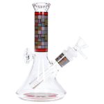 Diamond Beaker with Colorful Tube - 7 in