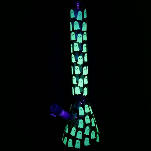 Ghostly Glow 18" Beaker Bong