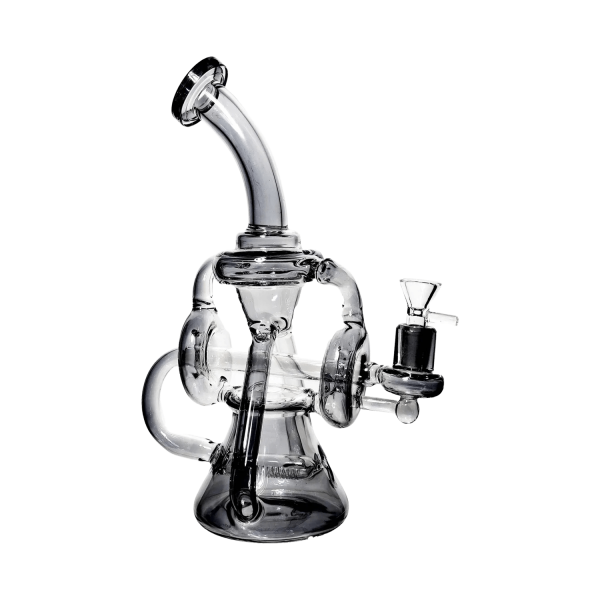 Smoke Cartel Scientific Recycler with Bent Neck Bong