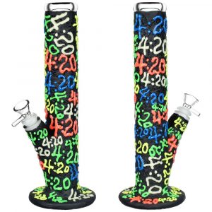 It's 420 Everywhere Glow in the Dark Straight Tube Bong
