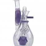 7" Milky Purple Mini Recycler Bong