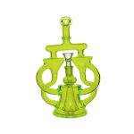 Smoke Cartel Neon Double Recycler with Pyramid Percolator Bong