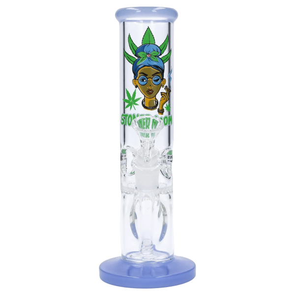 Stoner Mom Straight Tube with Honeycomb Perc - 10 in