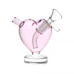 3" From The Heart Glass Mini Bubbler