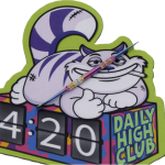Cheshire Cat Dab Mat for April