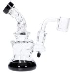 Twisted Neck Dab Rig with Showerhead Perc - 5 in