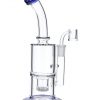 Blue Inset Honeycomb Perc Mini Rig