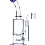 Blue Inset Honeycomb Perc Mini Rig
