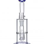 Blue Inset Honeycomb Perc Mini Rig