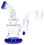 Twisted Neck Dab Rig with Showerhead Perc - 5 in