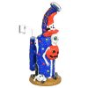 Frightening Fiesta Enamel on Glass Dab Rig