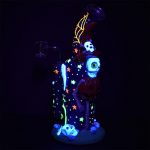 Frightening Fiesta Enamel on Glass Dab Rig