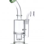 Green Inset Honeycomb Perc Mini Rig