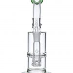 Green Inset Honeycomb Perc Mini Rig