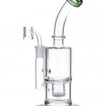 Green Inset Honeycomb Perc Mini Rig