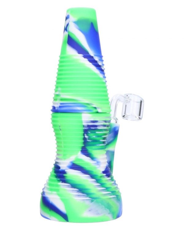 Rigid Blue Silicone Mini Dab Rig