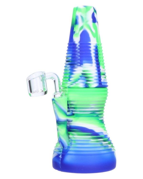 Rigid Blue Silicone Mini Dab Rig