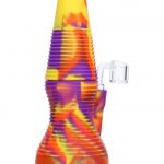 Rigid Orange Silicone Mini Dab Rig