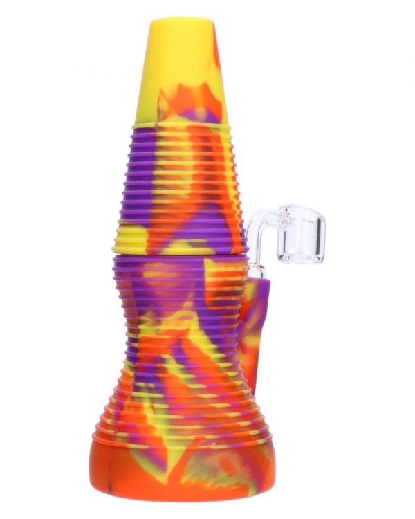 Rigid Orange Silicone Mini Dab Rig