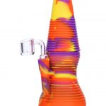 Rigid Orange Silicone Mini Dab Rig