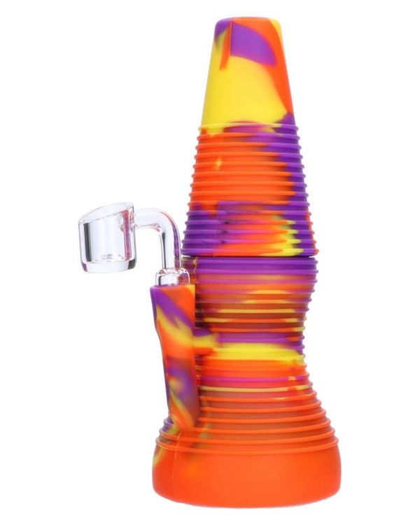Rigid Orange Silicone Mini Dab Rig
