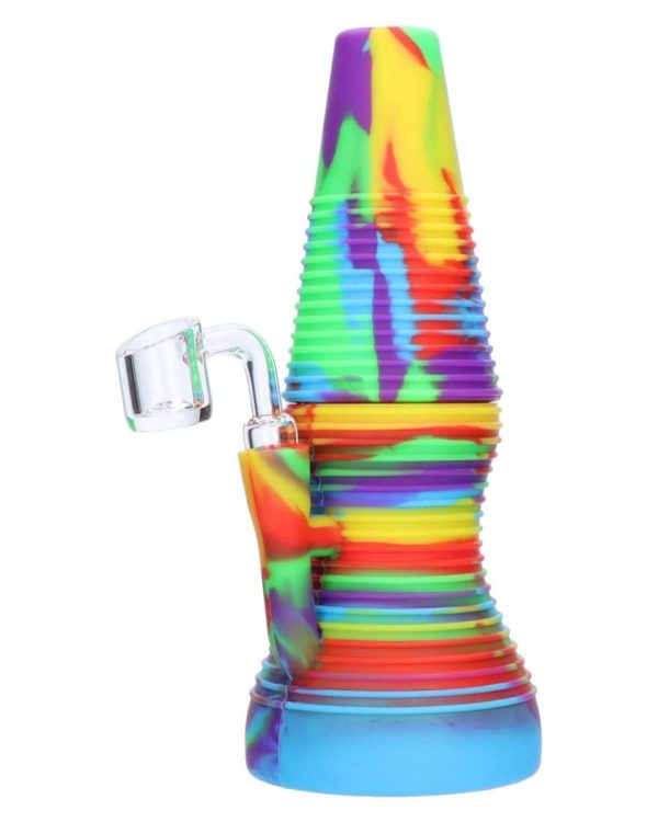 Rigid Rainbow Silicone Mini Dab Rig