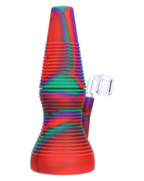 Rigid Red Silicone Mini Dab Rig