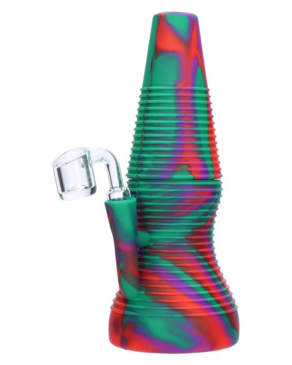 Rigid Red Silicone Mini Dab Rig