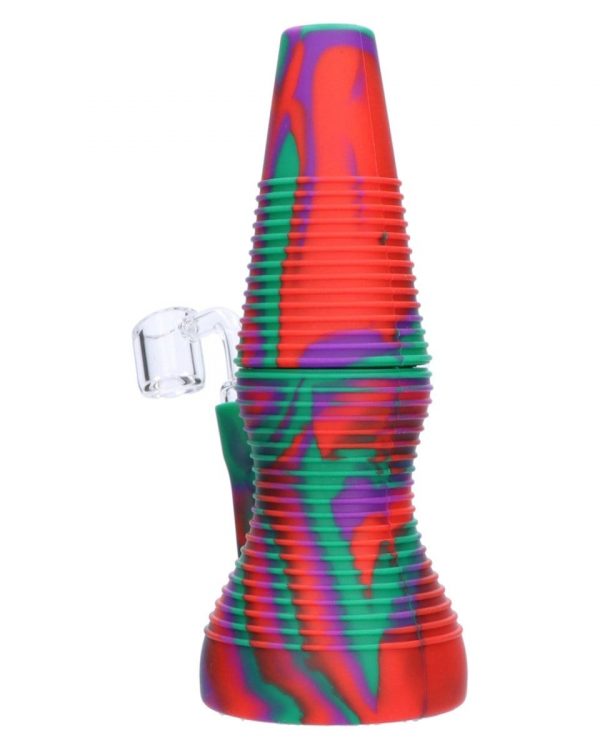 Rigid Red Silicone Mini Dab Rig