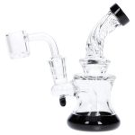 Twisted Neck Dab Rig with Showerhead Perc - 5 in